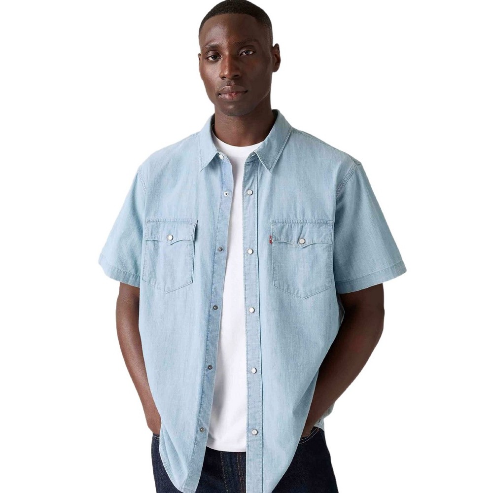 LEVIS SS RELAXED FIT WESTERN A57220008 ΠΟΥΚΑΜΙΣΟ ΑΝΔΡΙΚΟ BLUE