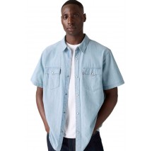 LEVIS SS RELAXED FIT WESTERN A57220008 ΠΟΥΚΑΜΙΣΟ ΑΝΔΡΙΚΟ BLUE