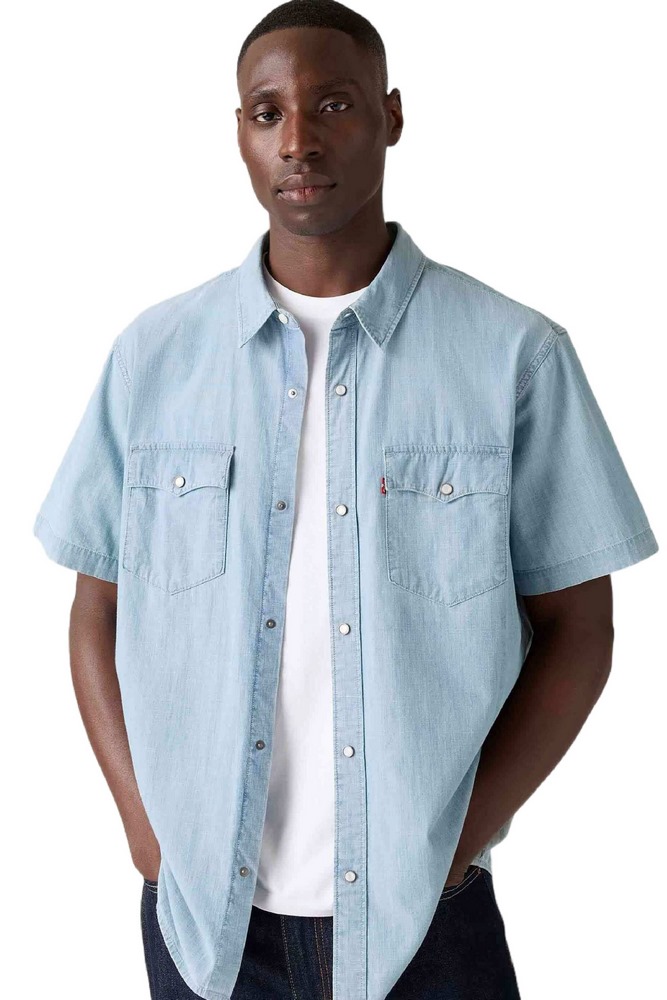 LEVIS SS RELAXED FIT WESTERN A57220008 ΠΟΥΚΑΜΙΣΟ ΑΝΔΡΙΚΟ BLUE