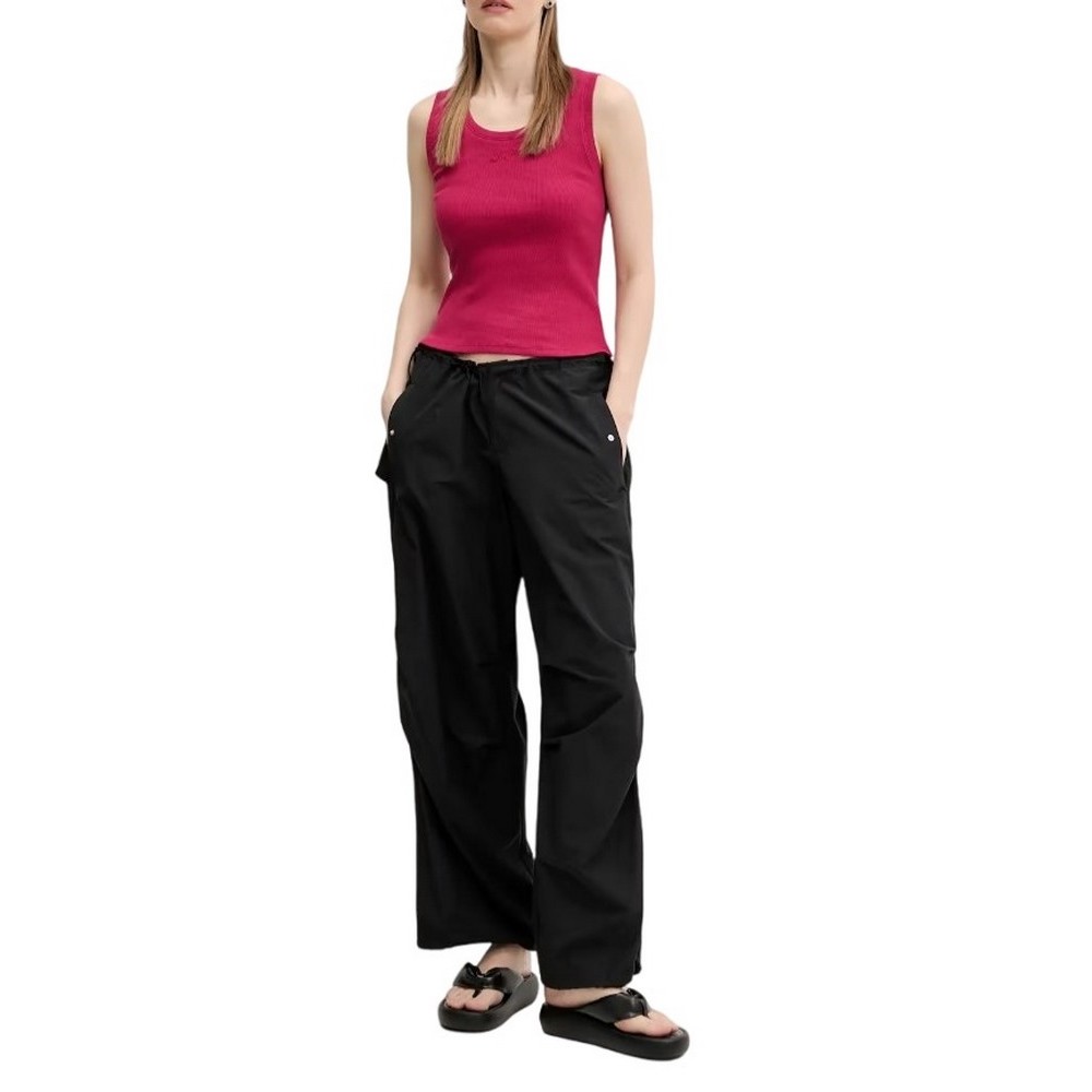 TOMMY JEANS  SLIM SCRIPT RIB TANK TOP ΤΟΠ ΓΥΝΑΙΚΕΙΟ BERRY