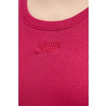 TOMMY JEANS  SLIM SCRIPT RIB TANK TOP ΤΟΠ ΓΥΝΑΙΚΕΙΟ BERRY