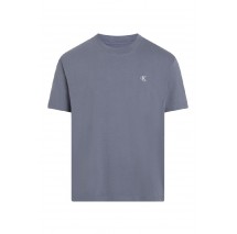 CALVIN KLEIN JEANS SERIF FONT GRAPHIC TEE T-SHIRT ΜΠΛΟΥΖΑ ΑΝΔΡΙΚΗ GREY
