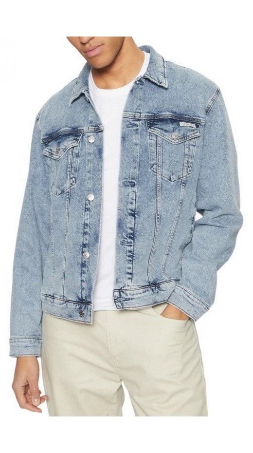 CALVIN KLEIN JEANS SLIM DENIM JACKET ΜΠΟΥΦΑΝ ΑΝΔΡΙΚΟ DENIM LIGHT