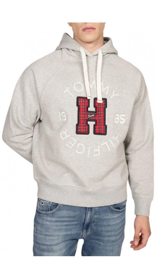 TOMMY JEANS TERRY HOODIE GREY MELANGE ΦΟΥΤΕΡ ΜΠΛΟΥΖΑ ΑΝΔΡΙΚΗ GREY