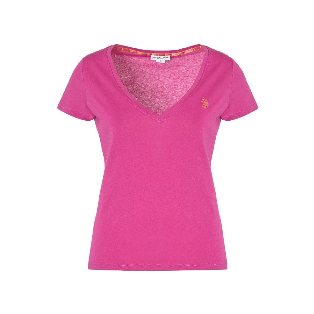 U.S.POLO ASSN BELL 000149 EH03 L.J. SHORT SLEEVES T SHIRT ΜΠΛΟΥΖΑ ΓΥΝΑΙΚΕΙΑ FUCSIA