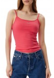 TOMMY JEANS ESSENTIAL STRAP TOP EXT ΤΟΠ ΓΥΝΑΙΚΕΙΟ CORAL