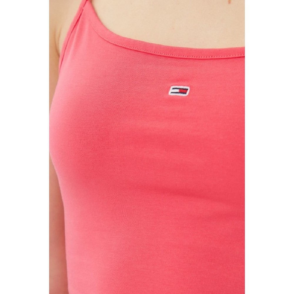 TOMMY JEANS ESSENTIAL STRAP TOP EXT ΤΟΠ ΓΥΝΑΙΚΕΙΟ CORAL