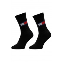 TOMMY JEANS UNI SOCK 2P FLAG ΚΑΛΤΣΕΣ ΑΝΔΡΙΚΕΣ BLACK