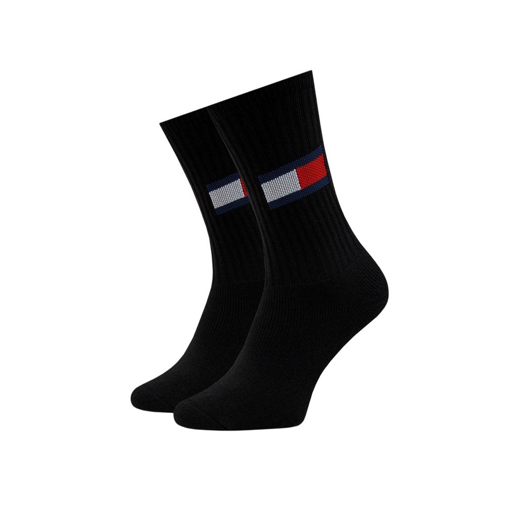 TOMMY JEANS UNI SOCK 2P FLAG ΚΑΛΤΣΕΣ ΑΝΔΡΙΚΕΣ BLACK