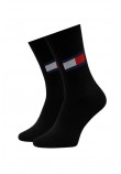 TOMMY JEANS UNI SOCK 2P FLAG ΚΑΛΤΣΕΣ ΑΝΔΡΙΚΕΣ BLACK