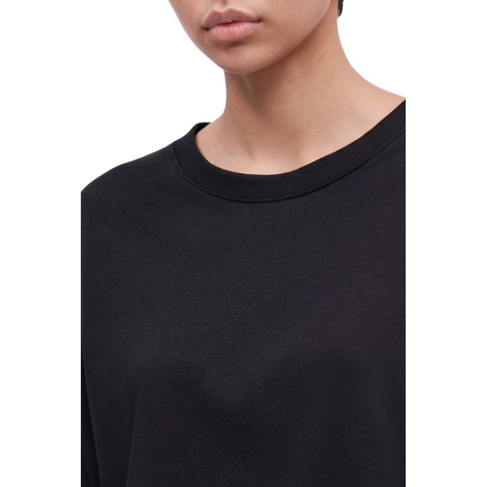 CALVIN KLEIN PERFORMANCE BOXY CROP TEE GRAPHIC ΜΠΛΟΥΖΑ ΜΑΚΡΥΜΑΝΙΚΗ ΓΥΝΑΙΚΕΙΑ BLACK