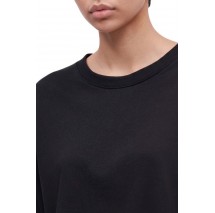 CALVIN KLEIN PERFORMANCE BOXY CROP TEE GRAPHIC ΜΠΛΟΥΖΑ ΜΑΚΡΥΜΑΝΙΚΗ ΓΥΝΑΙΚΕΙΑ BLACK