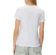 GUESS LOVE TRIANGLE TEE T-SHIRT ΜΠΛΟΥΖΑ ΓΥΝΑΙΚΕΙΑ WHITE