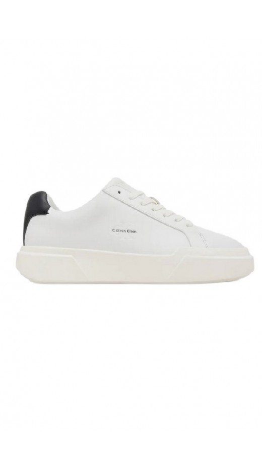 CALVIN KLEIN JEANS CHUNKY CUPSOLE LACEUP LTH WN ΠΑΠΟΥΤΣΙ ΓΥΝΑΙΚΕΙΟ WHITE