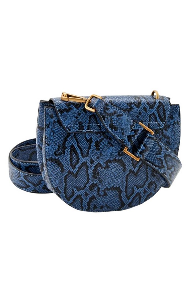 GUESS FLEET MINI SADDLE CR ΤΣΑΝΤΑ ΓΥΝΑΙΚΕΙΑ BLUE