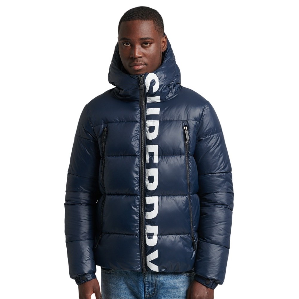 ΜΠΟΥΦΑΝ D3 CODE MTN HOODED ALPINE ΑΝΔΡΙΚΟ SUPERDRY NAVY