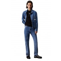 CALVIN KLEIN JEANS WOVEN LABEL RIB BABY T-SHIRT ΜΠΛΟΥΖΑ ΓΥΝΑΙΚΕΙΑ BLACK