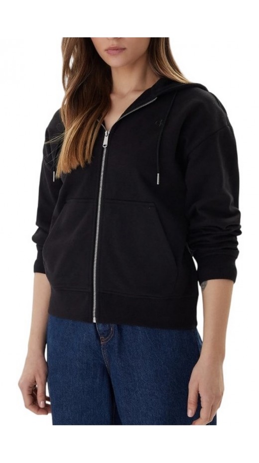 CALVIN KLEIN JEANS ARCHV LG FRNCH TRRY ΖΑΚΕΤΑ ΦΟΥΤΕΡ ΓΥΝΑΙΚΕΙΑ BLACK