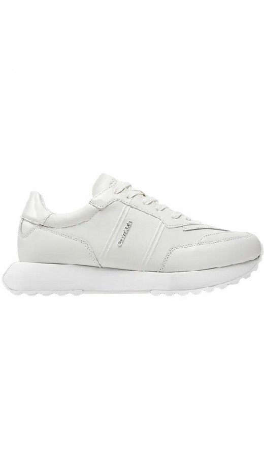 CALVIN KLEIN JEANS LOW TOP LACE UP LTH W/ HF ΠΑΠΟΥΤΣΙ ΑΝΔΡΙΚΟ WHITE