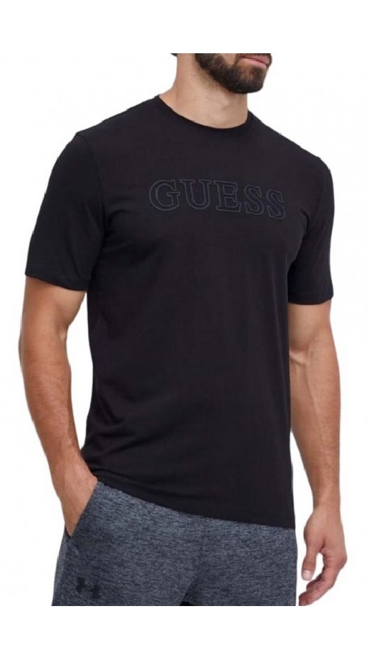 GUESS ALPHY T-SHIRT ΜΠΛΟΥΖΑ ΑΝΔΡΙΚΗ BLACK