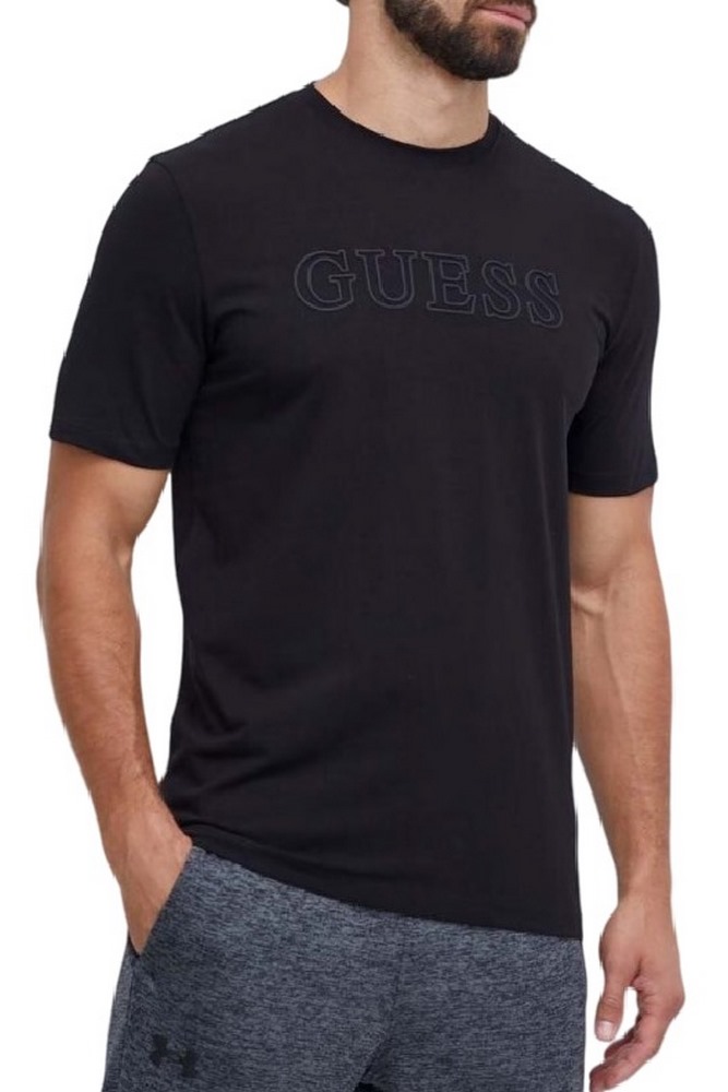 GUESS ALPHY T-SHIRT ΜΠΛΟΥΖΑ ΑΝΔΡΙΚΗ BLACK