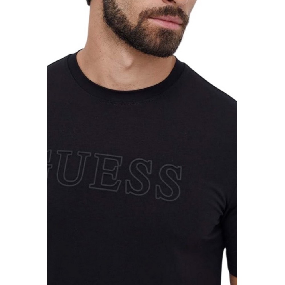 GUESS ALPHY T-SHIRT ΜΠΛΟΥΖΑ ΑΝΔΡΙΚΗ BLACK