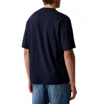 HUGO BOSS NAYONIX JERSEY T-SHIRT ΜΠΛΟΥΖΑ ΑΝΔΡΙΚΗ NAVY