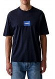HUGO BOSS NAYONIX JERSEY T-SHIRT ΜΠΛΟΥΖΑ ΑΝΔΡΙΚΗ NAVY