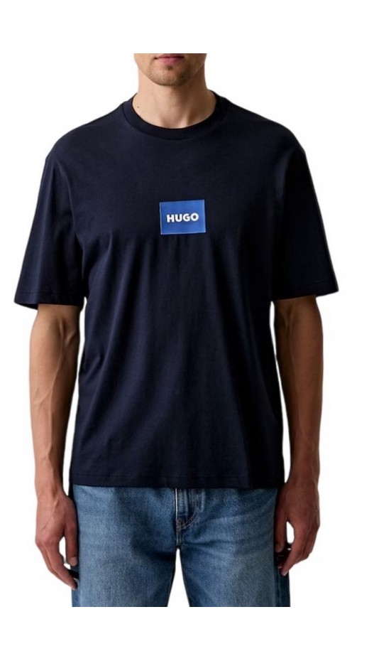 HUGO BOSS NAYONIX JERSEY T-SHIRT ΜΠΛΟΥΖΑ ΑΝΔΡΙΚΗ NAVY