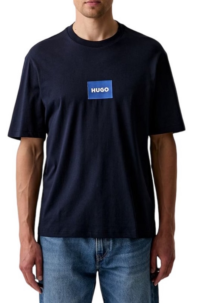 HUGO BOSS NAYONIX JERSEY T-SHIRT ΜΠΛΟΥΖΑ ΑΝΔΡΙΚΗ NAVY