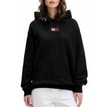 TOMMY JEANS RLX PARTY FLAG HOODIE EXT ΦΟΥΤΕΡ ΜΠΛΟΥΖΑ ΓΥΝΑΙΚΕΙΑ BLACK