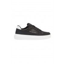 CALVIN KLEIN JEANS CHUNKY CUPSOLE LOW LTH IN SAT ΠΑΠΟΥΤΣΙ ΑΝΔΡΙΚΟ BLACK