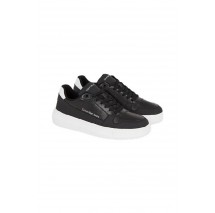 CALVIN KLEIN JEANS CHUNKY CUPSOLE LOW LTH IN SAT ΠΑΠΟΥΤΣΙ ΑΝΔΡΙΚΟ BLACK