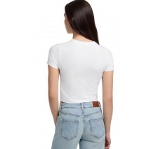 GUESS JEANS CN BABY EMB ST T-SHIRT ΜΠΛΟΥΖΑ ΓΥΝΑΙΚΕΙΑ WHITE