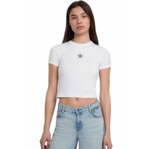 GUESS JEANS CN BABY EMB ST T-SHIRT ΜΠΛΟΥΖΑ ΓΥΝΑΙΚΕΙΑ WHITE