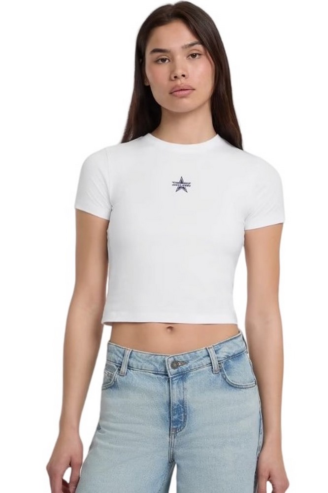 GUESS JEANS CN BABY EMB ST T-SHIRT ΜΠΛΟΥΖΑ ΓΥΝΑΙΚΕΙΑ WHITE
