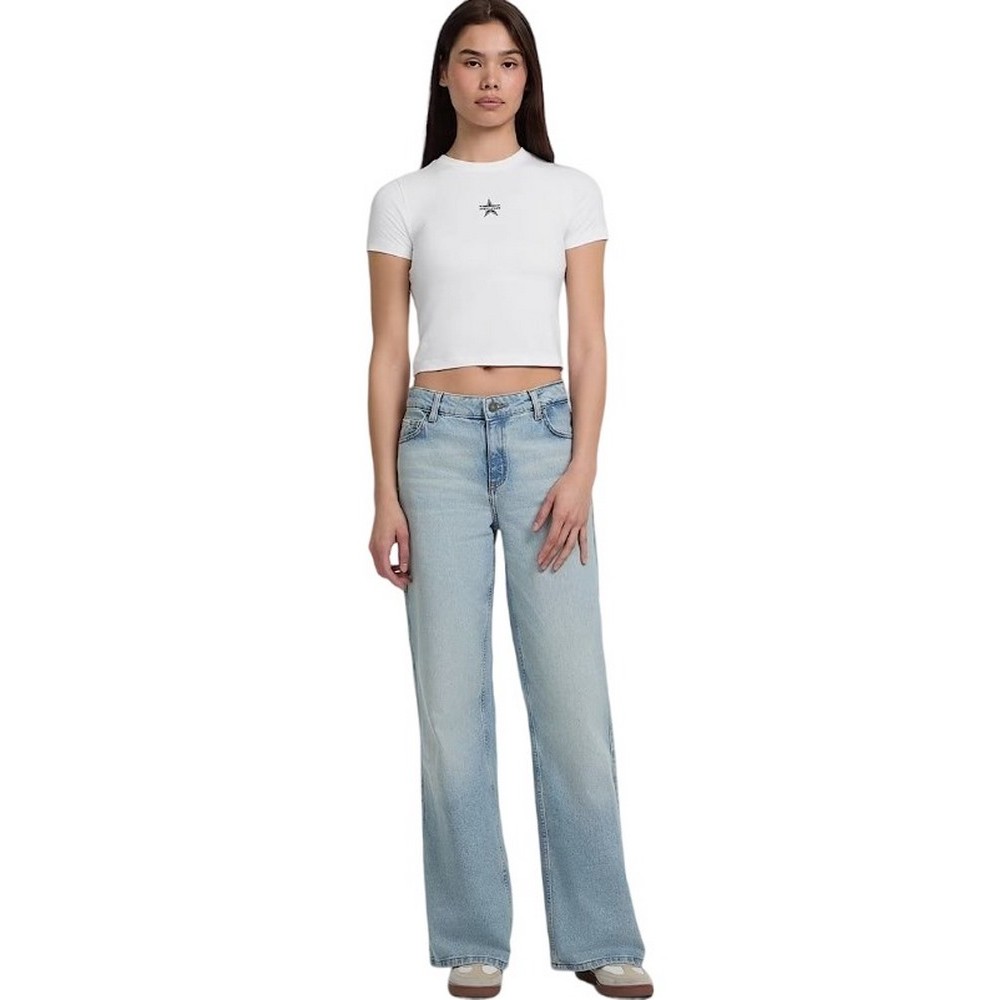 GUESS JEANS CN BABY EMB ST T-SHIRT ΜΠΛΟΥΖΑ ΓΥΝΑΙΚΕΙΑ WHITE