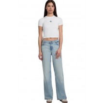 GUESS JEANS CN BABY EMB ST T-SHIRT ΜΠΛΟΥΖΑ ΓΥΝΑΙΚΕΙΑ WHITE