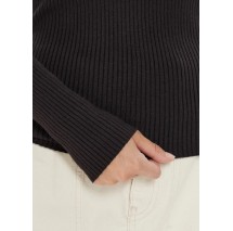 CALVIN KLEIN JEANS WOVEN LABEL TIGHT SWEATER ΜΠΛΟΥΖΑ ΓΥΝΑΙΚΕΙΑ BLACK