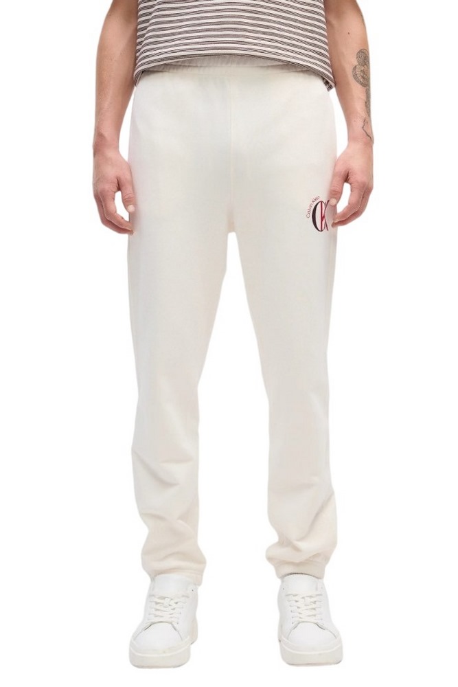 CALVIN KLEIN JEANS EU 350TERRY GRAPHIC JOGGER ΦΟΡΜΑ ΠΑΝΤΕΛΟΝΙ ΑΝΔΡΙΚΟ OFF WHITE