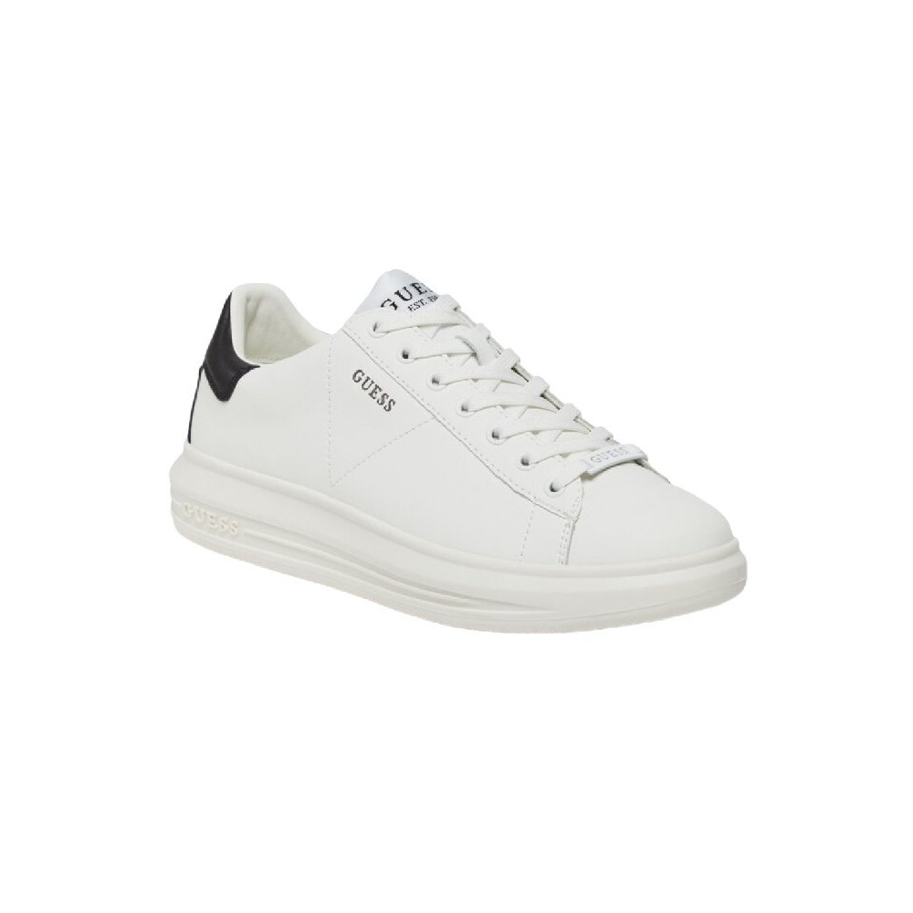 GUESS VIBO ΠΑΠΟΥΤΣΙ ΑΝΔΡΙΚΟ WHITE/BLACK