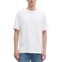 CALVIN KLEIN JEANS  REL LIQUID CK MONOLOGO TEE T-SHIRT ΜΠΛΟΥΖΑ ΑΝΔΡΙΚΗ BRIGHT WHITE