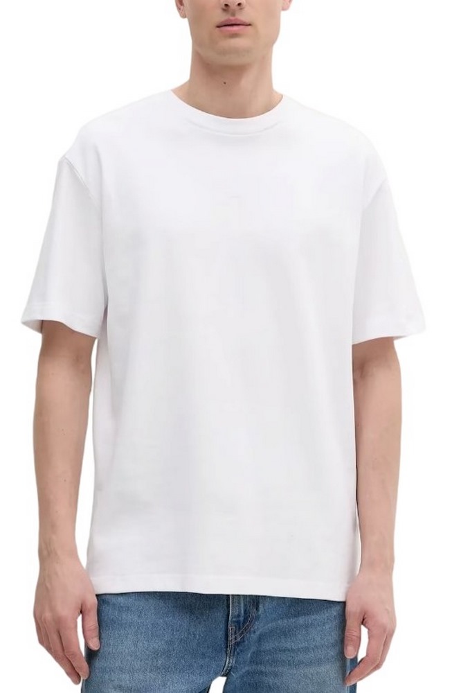 CALVIN KLEIN JEANS  REL LIQUID CK MONOLOGO TEE T-SHIRT ΜΠΛΟΥΖΑ ΑΝΔΡΙΚΗ BRIGHT WHITE