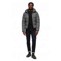 SUPERDRY HOODED SPORTS JACKET ΜΠΟΥΦΑΝ ΑΝΔΡΙΚΟ GREY