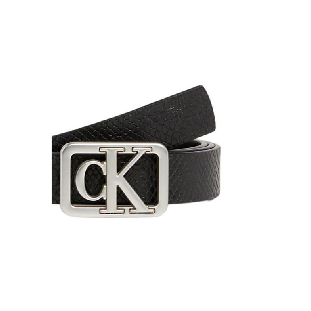 CALVIN KLEIN JEANS MONO PLAQUE BELT 25MM ΖΩΝΗ ΓΥΝΑΙΚΕΙΑ BLACK