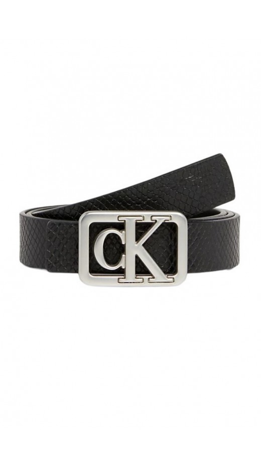 CALVIN KLEIN JEANS MONO PLAQUE BELT 25MM ΖΩΝΗ ΓΥΝΑΙΚΕΙΑ BLACK