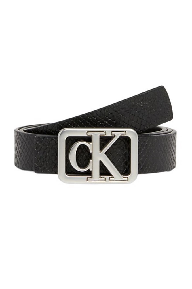 CALVIN KLEIN JEANS MONO PLAQUE BELT 25MM ΖΩΝΗ ΓΥΝΑΙΚΕΙΑ BLACK