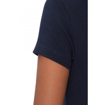 TOMMY JEANS SLIM ESSENTIAL RIB V SS T-SHIRT ΜΠΛΟΥΖΑ ΓΥΝΑΙΚΕΙΑ DARK NAVY