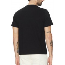 GUESS JEANS SS CN REG PALM TR ΜΠΛΟΥΖΑ ΑΝΔΡΙΚΗ BLACK