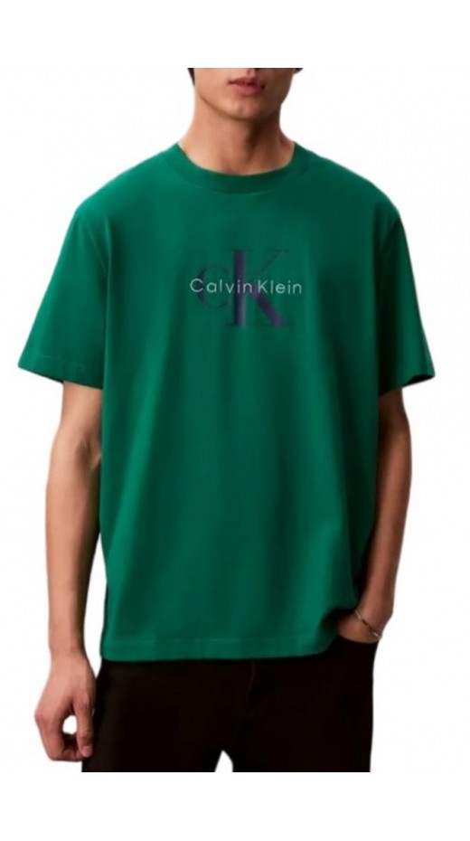 CALVIN KLEIN JEANS HERO MONOLOGO T-SHIRT ΜΠΛΟΥΖΑ ΑΝΔΡΙΚΗ LIGHT GREEN